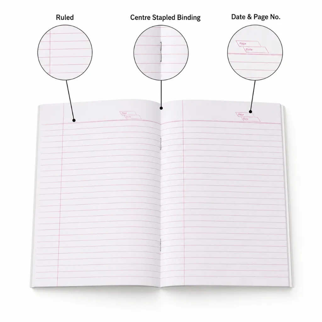 Champ A5 Single Line Notebook – Pack of 10 – 84 Ruled Pages-2.webp
