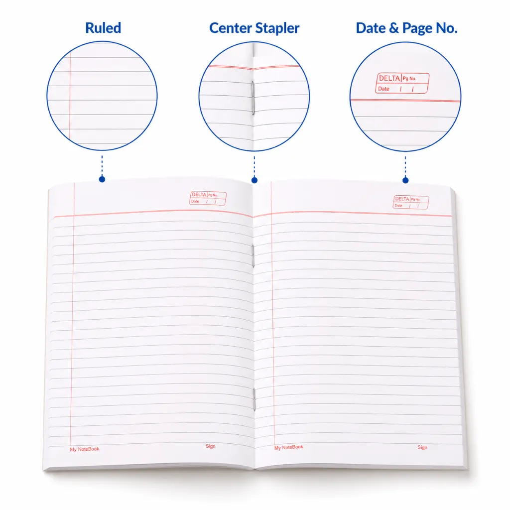 Single Line Notebook – Pack of 5 – 144 Ruled Pages-2.webp