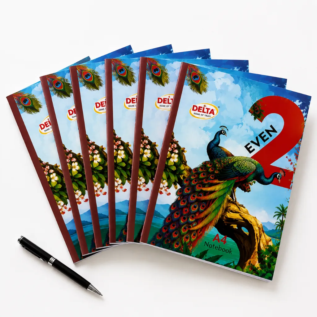 Delta A4 Notebook – Pack of 6 – 132 Ruled Pages-1.webp