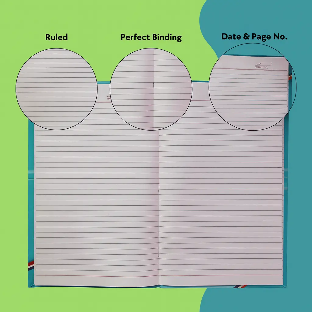 delta a4 notebook 528 pages hard cover big size