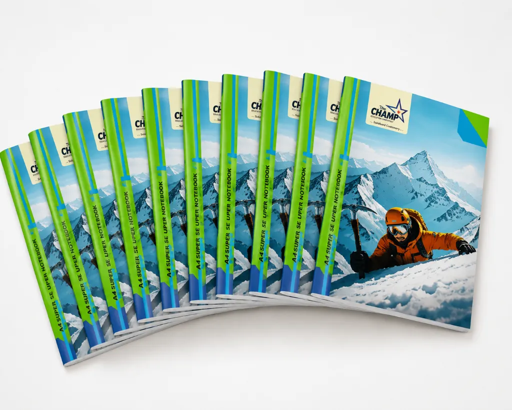 Champ A4 Notebook – Pack of 10 – 184 Ruled Pages-1.webp
