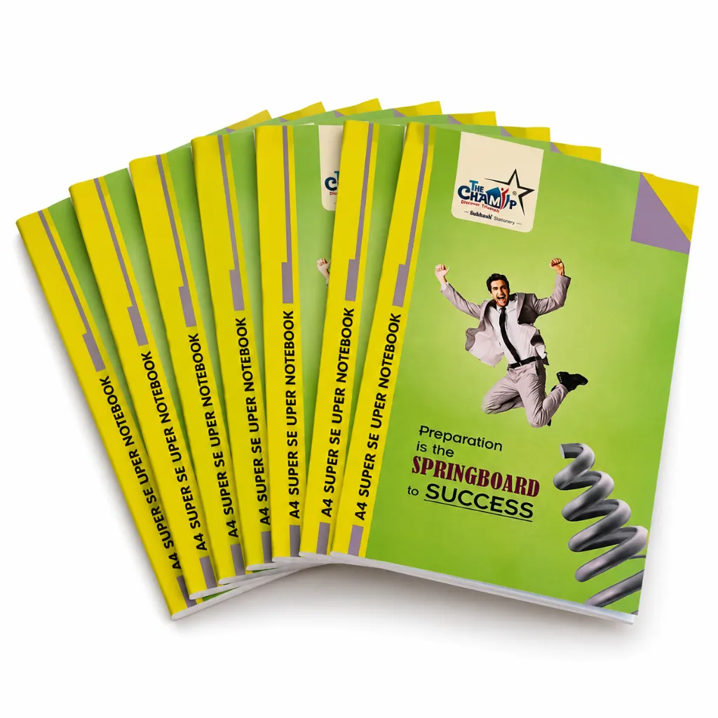 The Champ A4 Notebook Pack of 8 – 220 Ruled Pages-1.webp