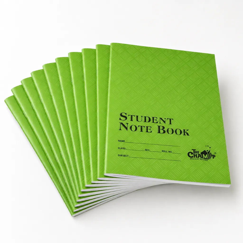 The Champ A5 Notebook Pack of 10 – 120 Ruled Pages-1.webp