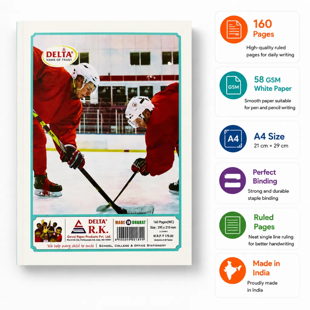 Delta A4 Notebook Pack of 10 – 160 Ruled Pages-3.webp
