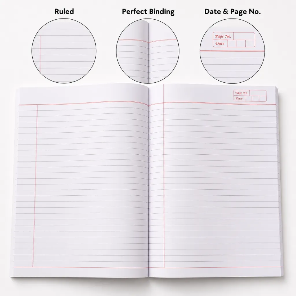Prakash A4 Notebook Pack of 3 – 280 Ruled Pages-2.webp