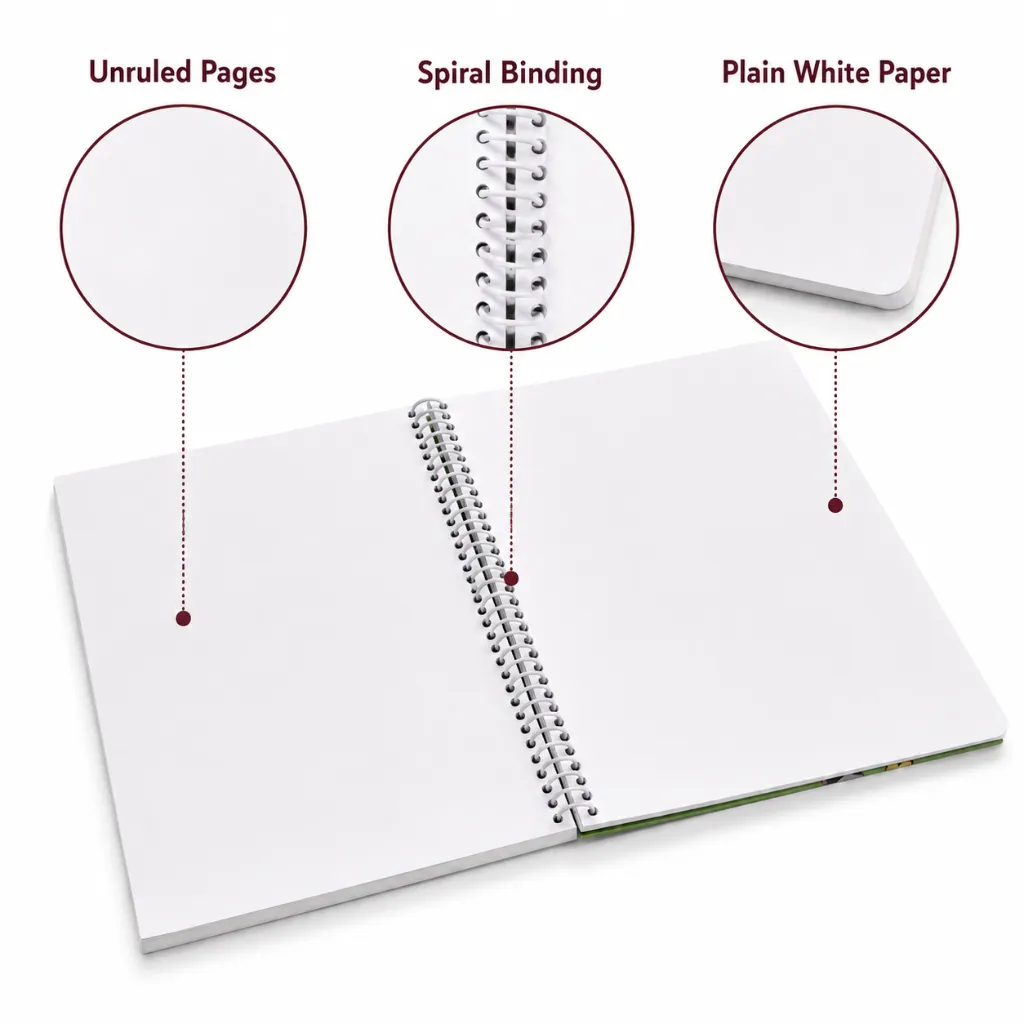Delta A4 Spiral Notebook Pack of 3 – 400 Unruled Pages-2.webp