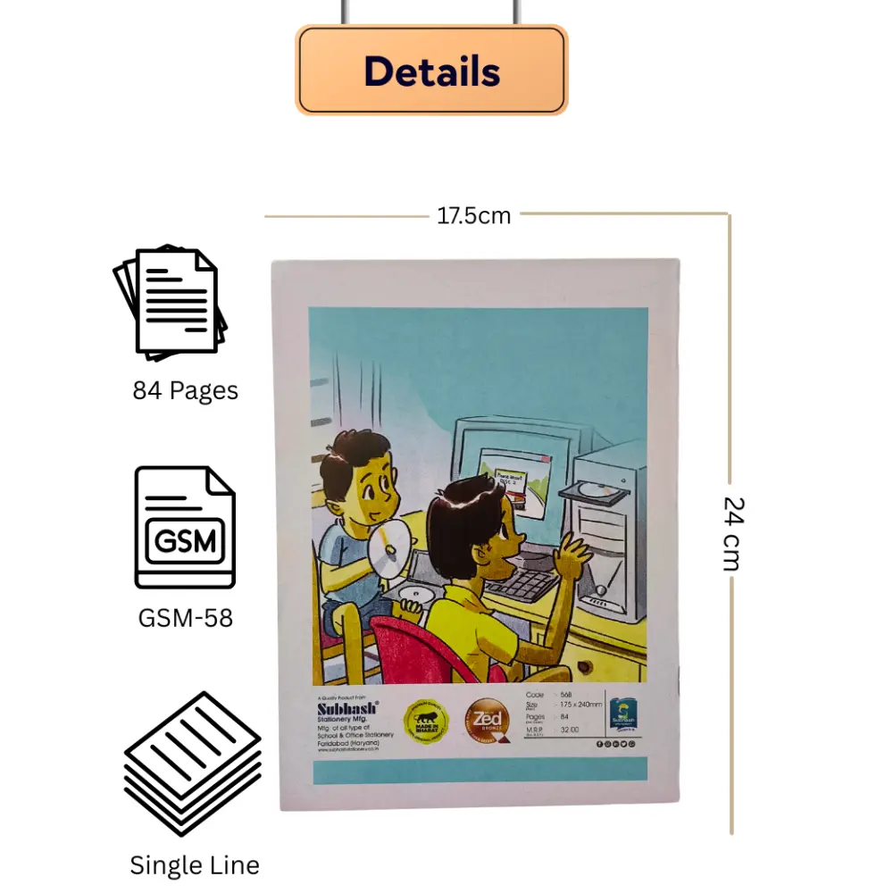 A5 Single Line Notebooks (Pack of 10) 84 Pages – Soft Cover (2).webp