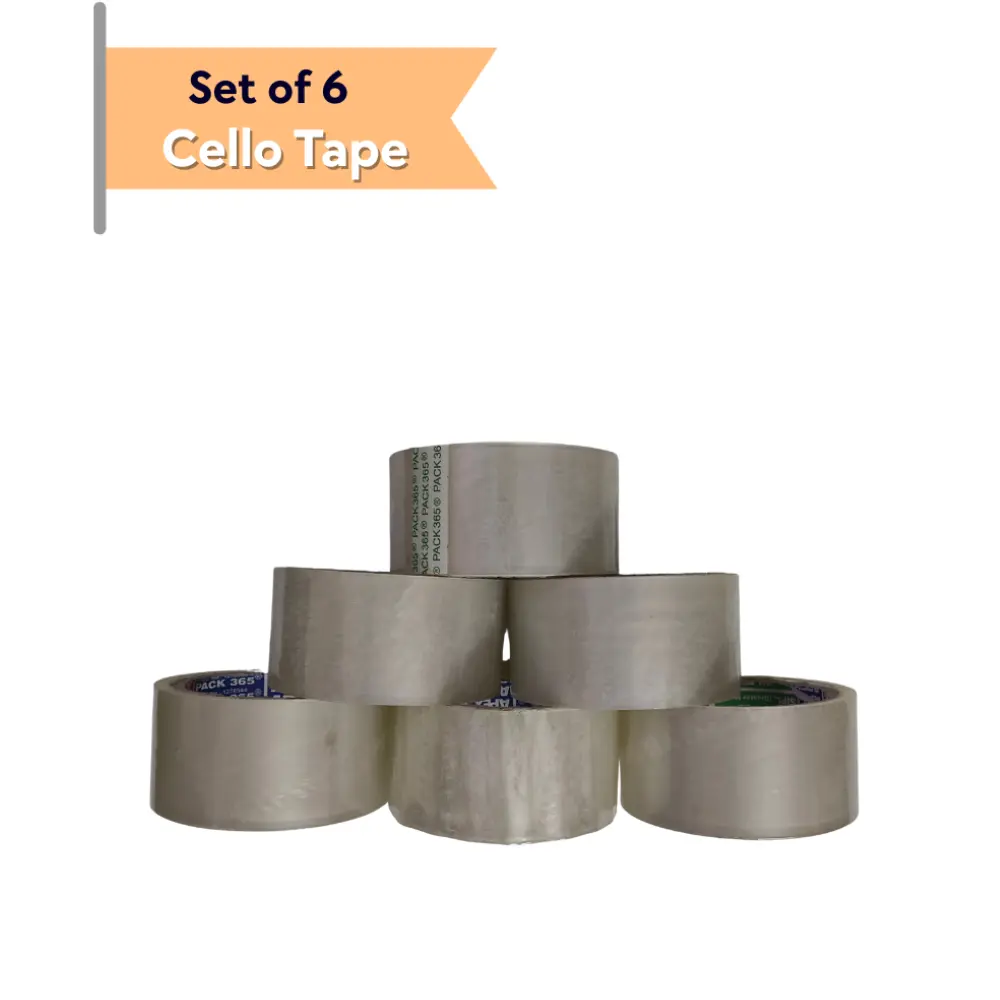 Premium BOPP Tape – 2″ x 35 M – Transparent – Set of 6.webp