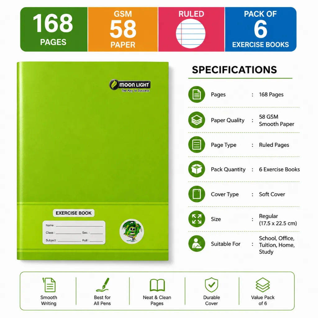 Moonlight English Notebook (Four Line) – Pack of 6 (2).webp