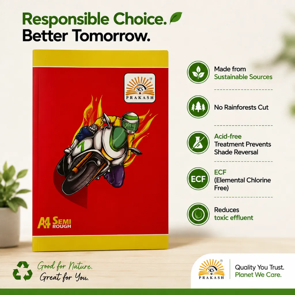 Prakash A4 Semi Rough Notebook – 300.webp