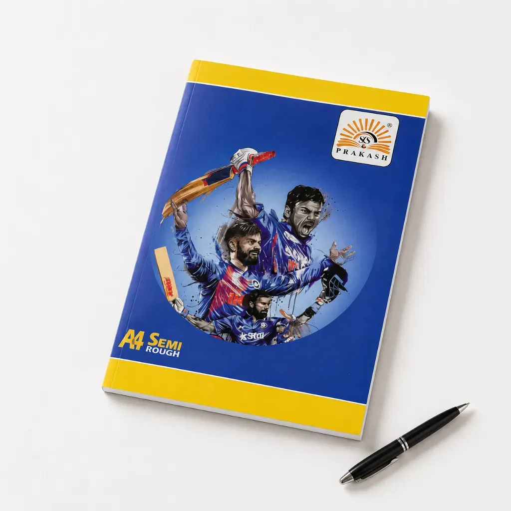 Prakash A4 Semi Rough Notebook  400 Ruled Pages-1.webp