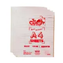 The Champ A4 Double Side Ruled Sheets – 210 GSM – 100 Sheets Pack for Writing & Office Use
