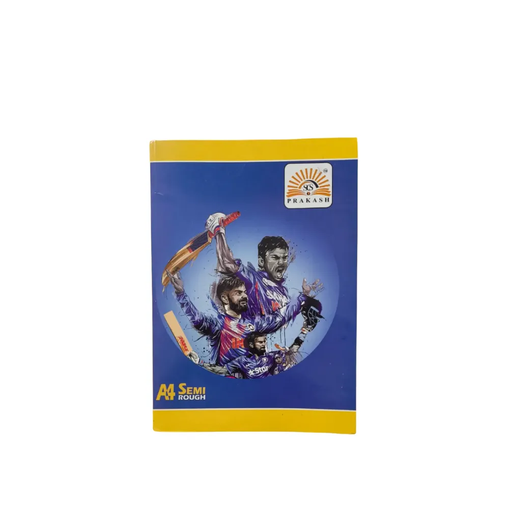Prakash A4 Semi Rough Notebook – 400 Ruled Pages – Soft Cover – Ideal for Students & Office