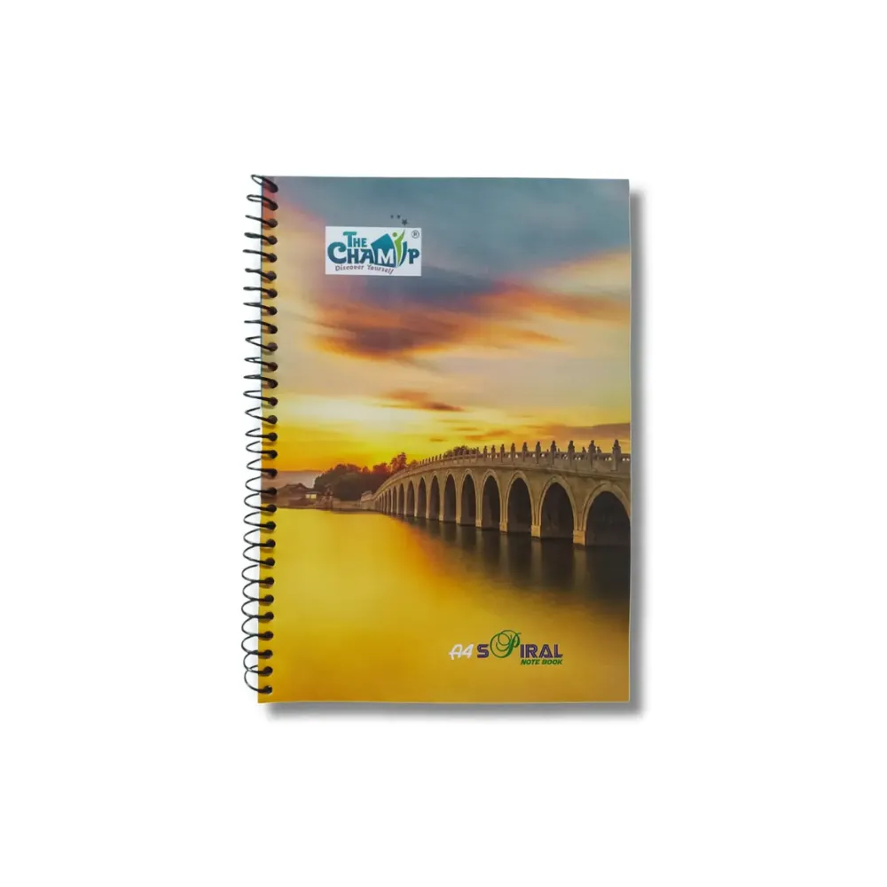 [SGS547]  The Champ A4 Spiral Notebook - 200 Pages - Soft Cover