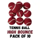 Red Tennis Balls – Pack of 10  High Bounce 