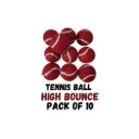 Red Tennis Balls – Pack of 10 High Bounce – Durable Practice Balls for Training & Play