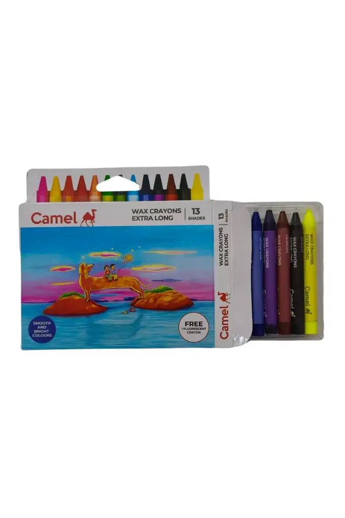 camel wax crayons Extra Long – 13 Shades | Multicolor 