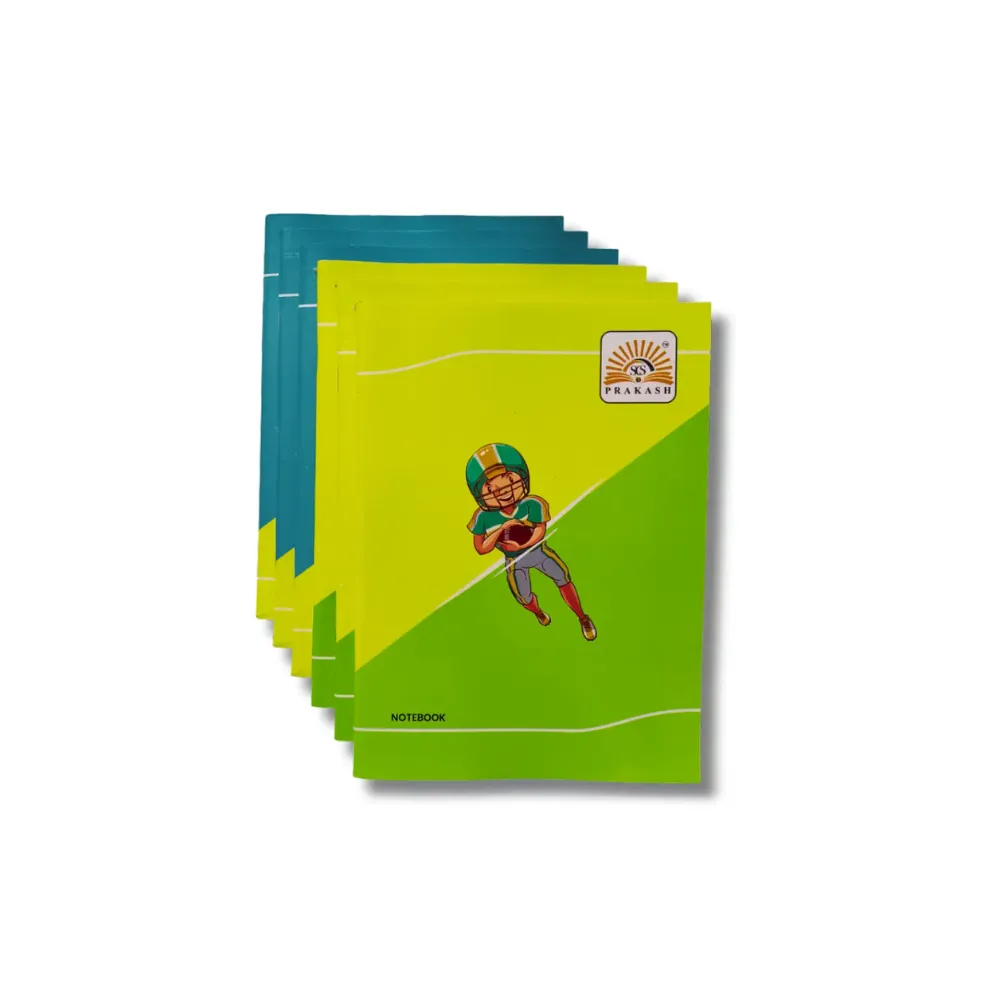 MoonLight Notebooks Pack of 6 – 228 Pages Each – Soft Cover Premium Paper