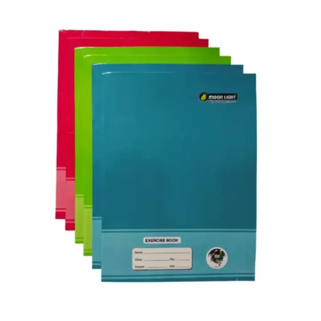 MoonLight Notebooks Pack of 6 – 168 Pages Each – A5 Size Soft Cover Notebook