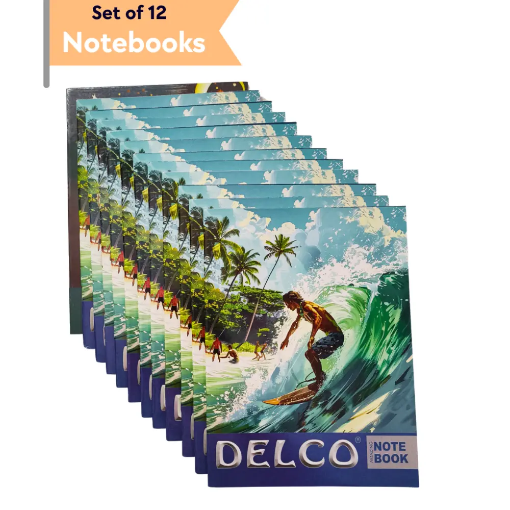 [SGS816] Delco A5 Notebooks Pack of 12 – 80 Pages Each  
