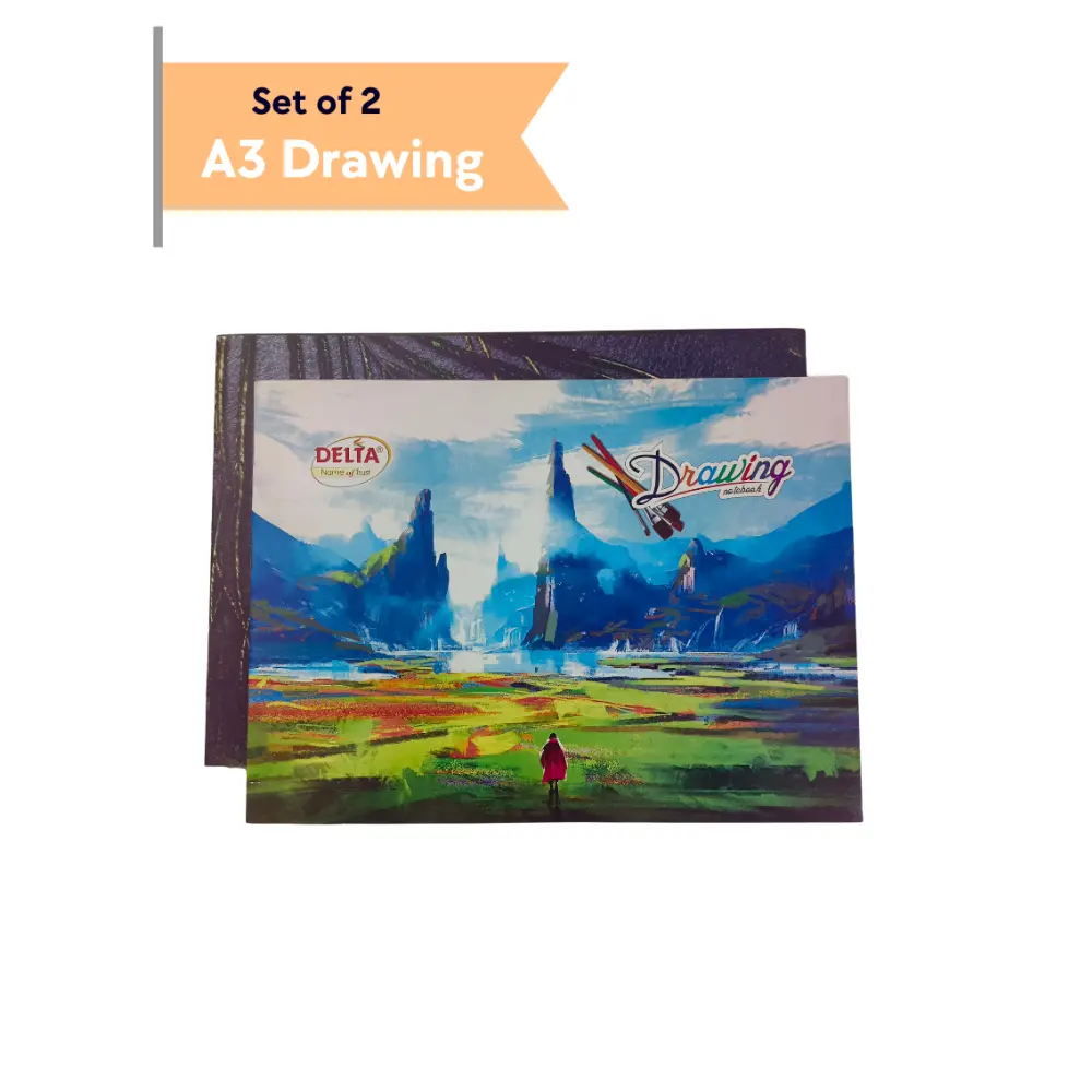 [GS819] Delta A3 Drawing Book Pack of 2 – 36 Pages 