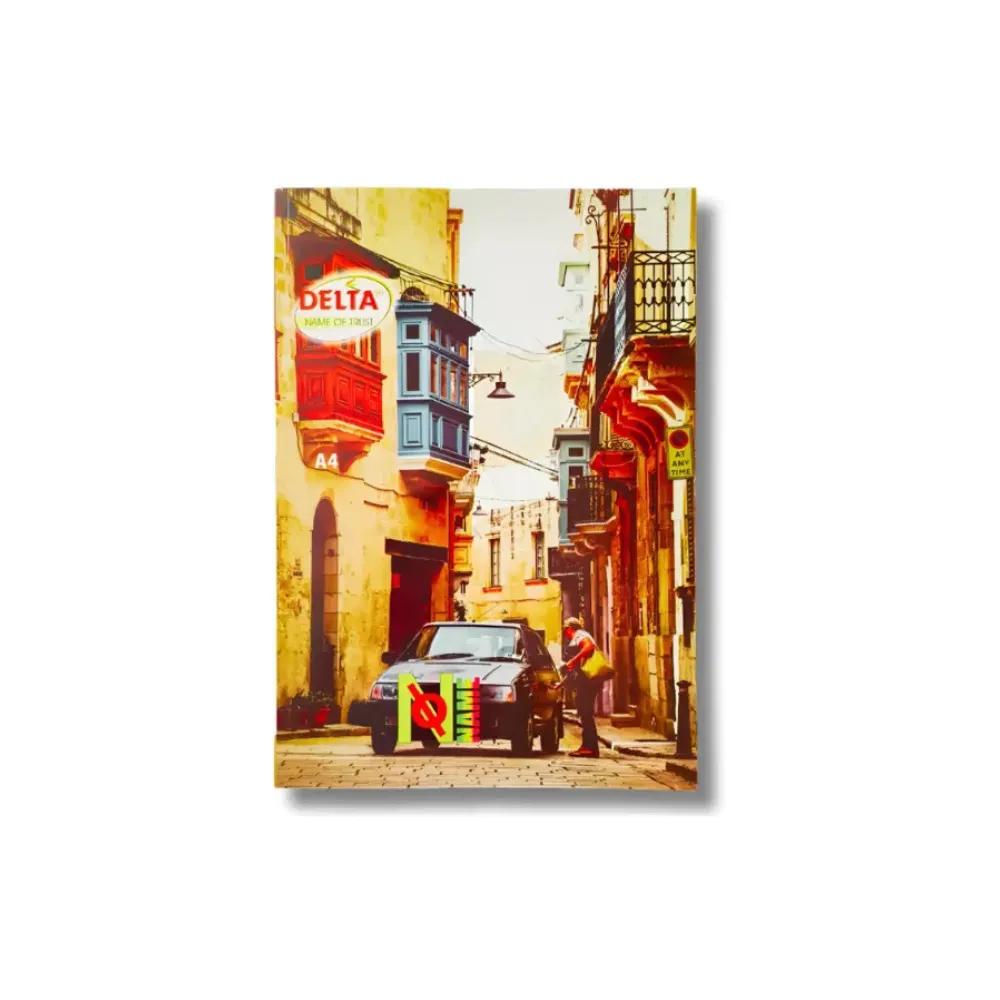 Delta A4 Notebook – 312 Ruled Pages – Soft Cover Perfect Binding for Students & Office Use