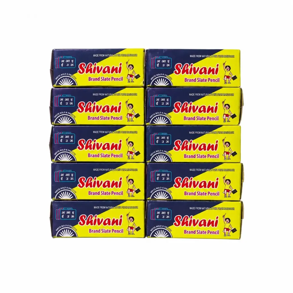 [GS831] Shivani Premium Natural Slate Pencils – Saleti Slate Pencil – 10 Packets – 1400 gm