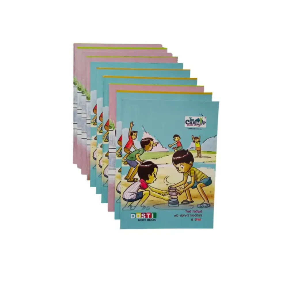 [SGS832] The Champ A5 Single Line Notebook – Pack of 10 – 84 Ruled Pages Each – Soft Cover for Students