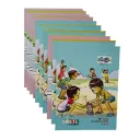 The Champ A5 Single Line Notebook – Pack of 10 – 84 Ruled Pages Each – Soft Cover for Students