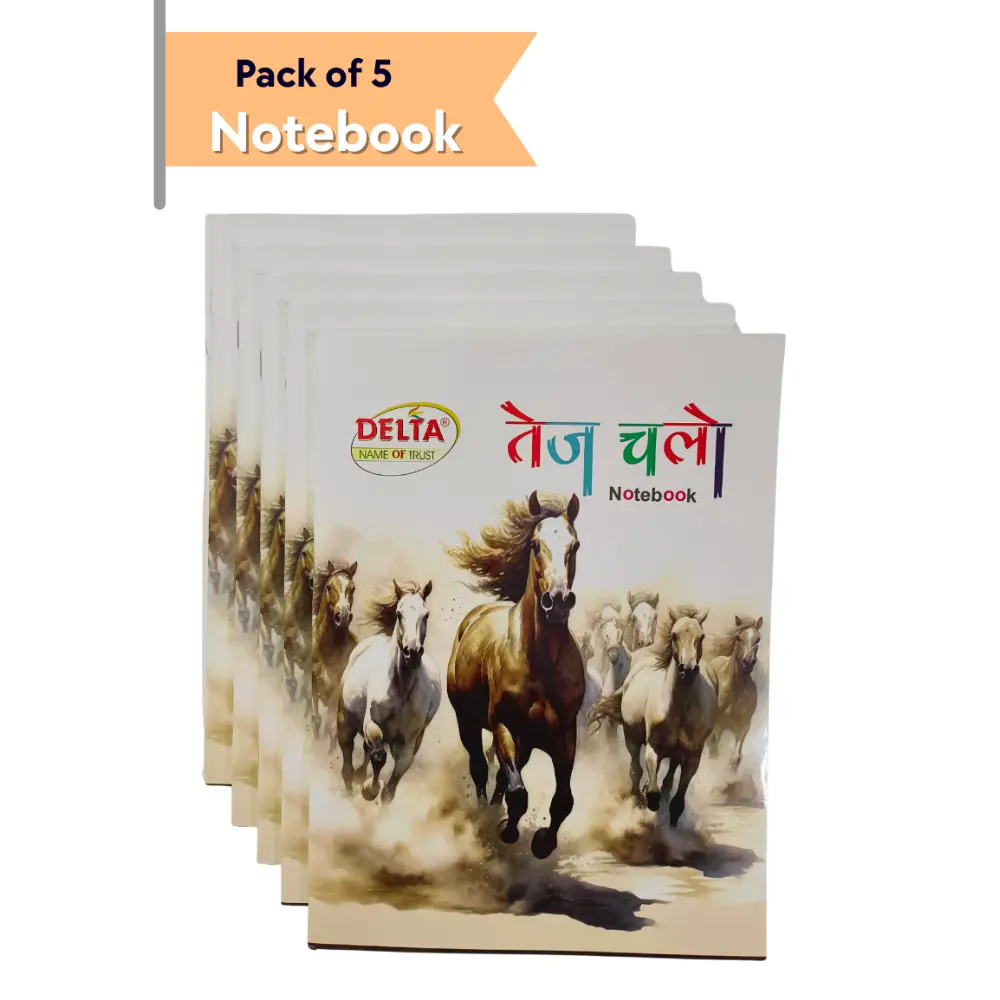 [GS840] A5 Single Line Notebooks (Pack of 5)144 Pages – Soft Cover 