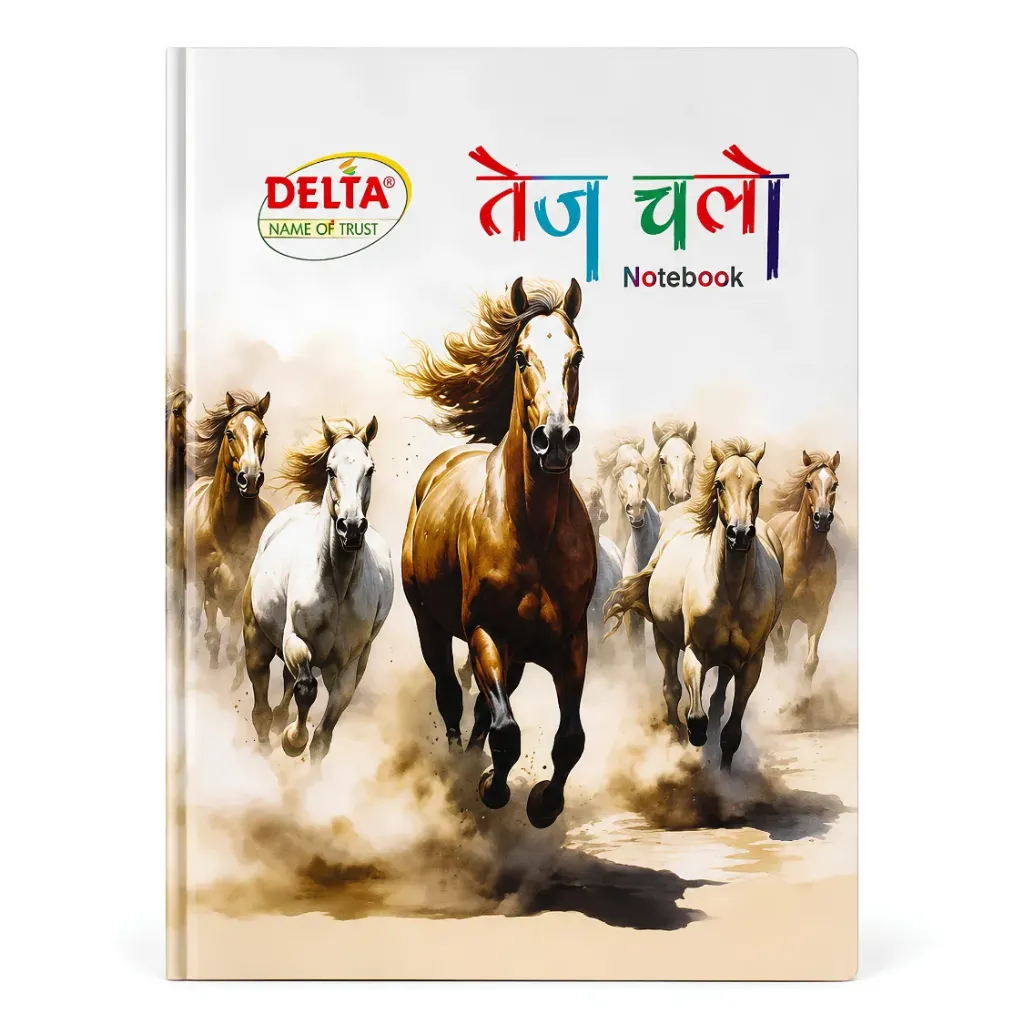 Delta  Single Line Notebook – Pack of 5 – 144 Ruled Pages Each – A5 Size Soft Cover