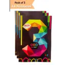 A4 Notebooks – Pack of 3 – 212 Ruled Pages – Soft Cover 