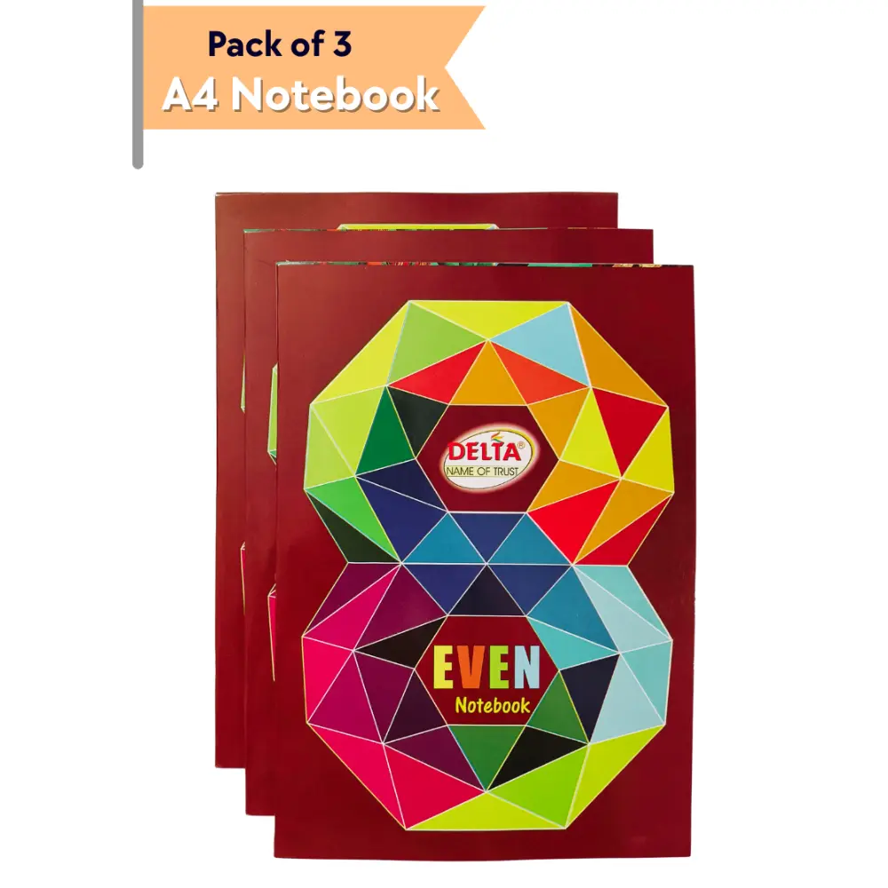 [GS842] A4 Notebooks – Pack of 3 – 132 Ruled Pages – Soft Cover 