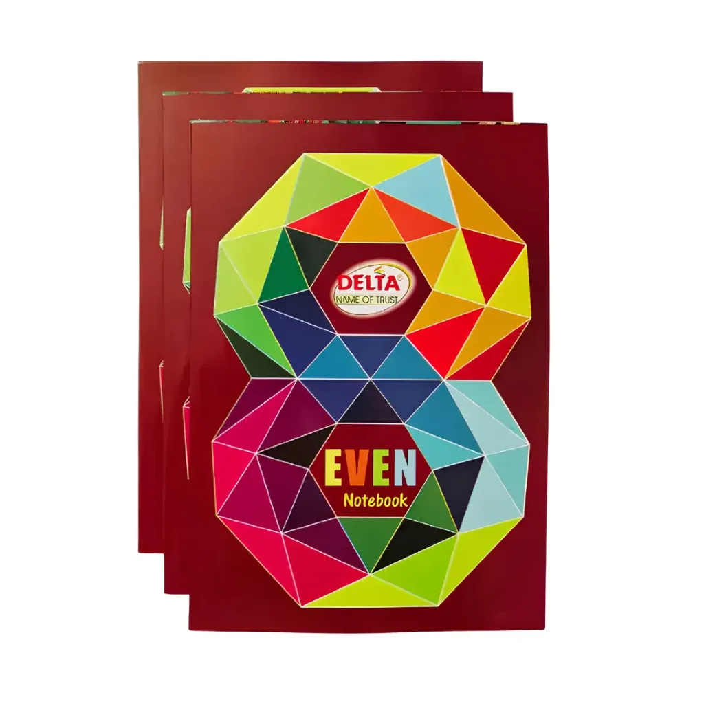 [GS842] Delta A4 Notebook – Pack of 3 – 132 Ruled Pages Each – Soft Cover – Ideal for Students & Office