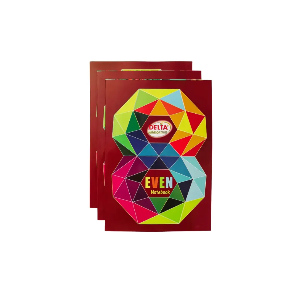 [GS842] Delta A4 Notebook – Pack of 3 – 132 Ruled Pages Each – Soft Cover – Ideal for Students & Office