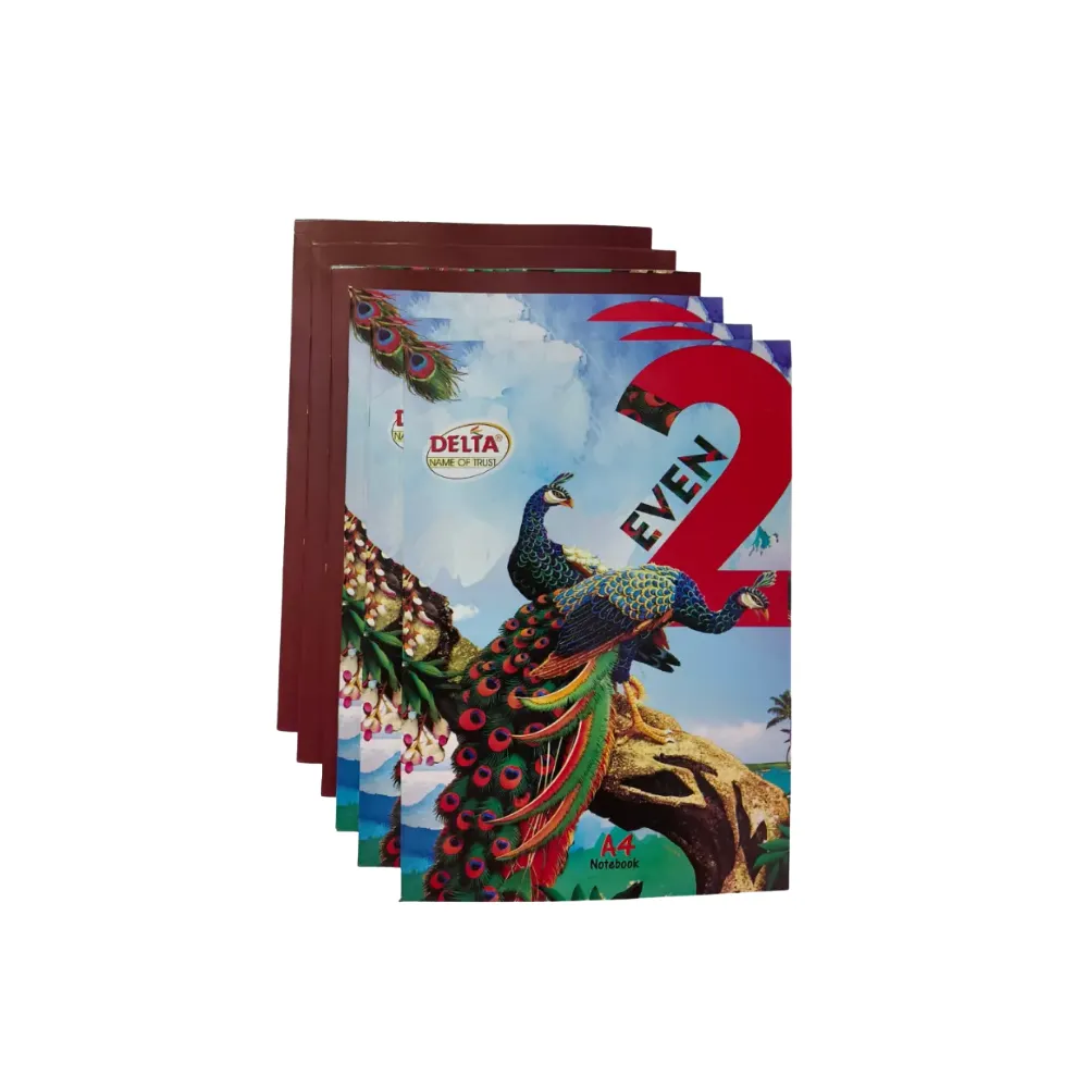 [GS843] Delta A4 Notebook – Pack of 6 – 132 Ruled Pages Each – Soft Cover for Students & Office