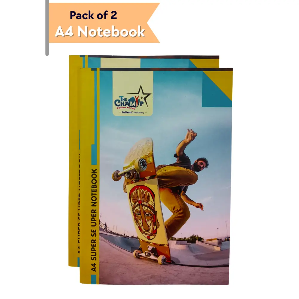 [SGS667] A4 Notebooks – Pack of 2 – 184 Ruled Pages – Soft Cover 