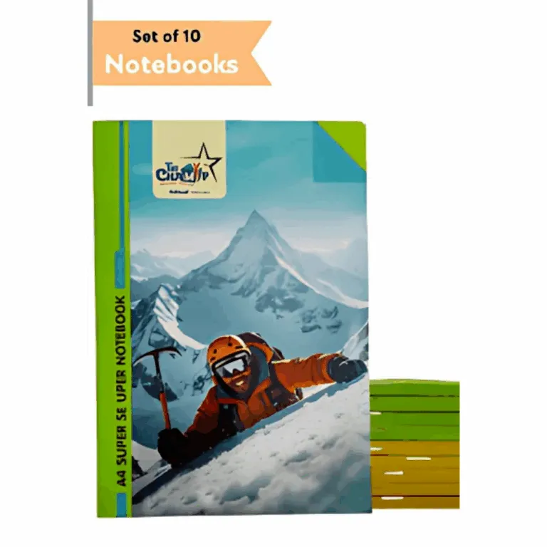 [SGS669] A4 Notebooks – Pack of 10 – 184 Ruled Pages – Soft Cover 