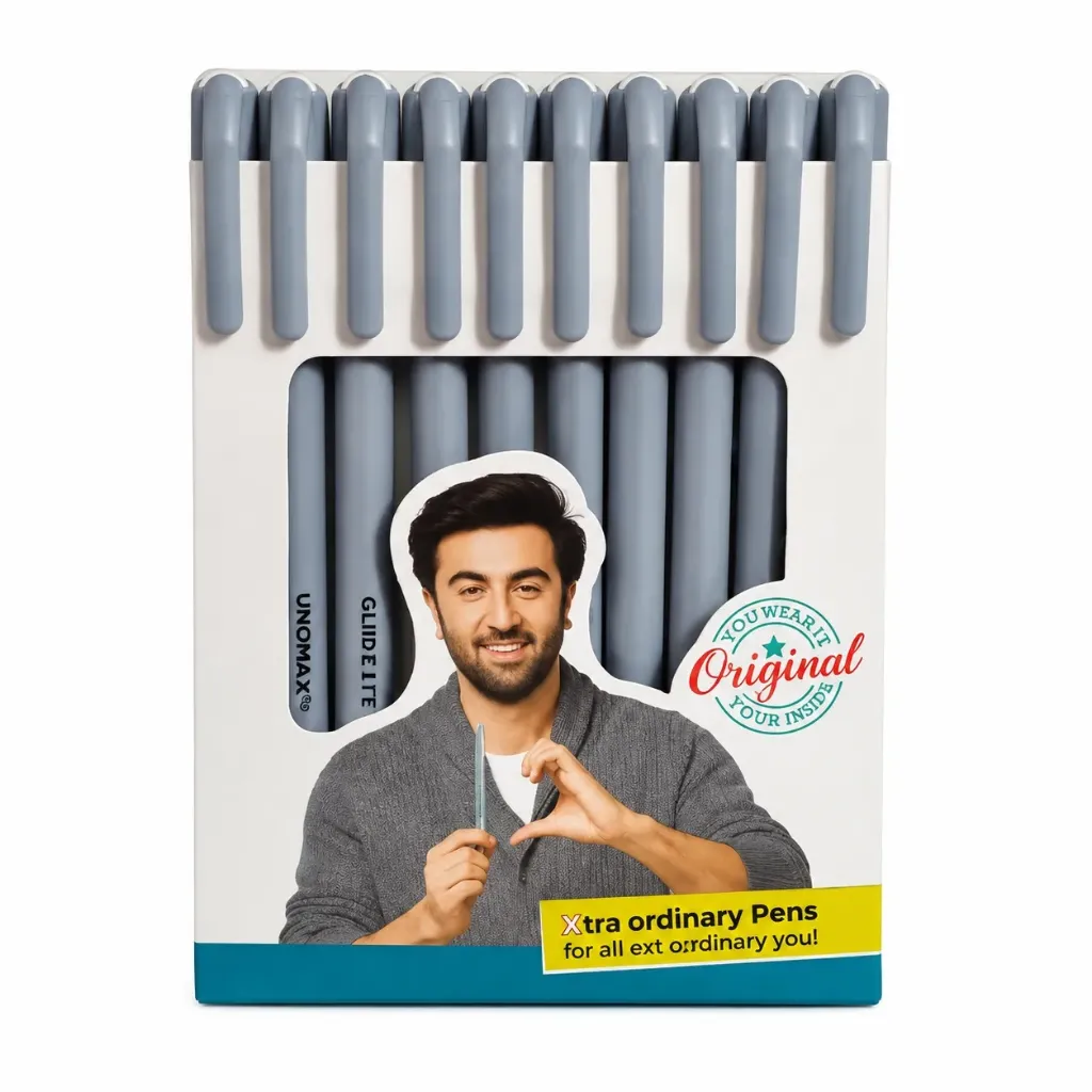 [GS852] Hauser XO Black Ball Pen Pack of 10 – Matte Finish Smooth Writing Pens