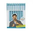 Hauser XO Blue Ball Pen – Pack of 10 – Matte Finish – Smooth Writing