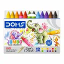 DOMS Wax Crayons 12 Shades Multicolor Set – Smooth Coloring Crayons for Kids