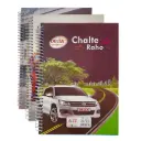 A4 Spiral Notebook - Pack of 3 - 400 Unruled Pages Each- Soft Cover  - Notebooks Combo Pack for Students