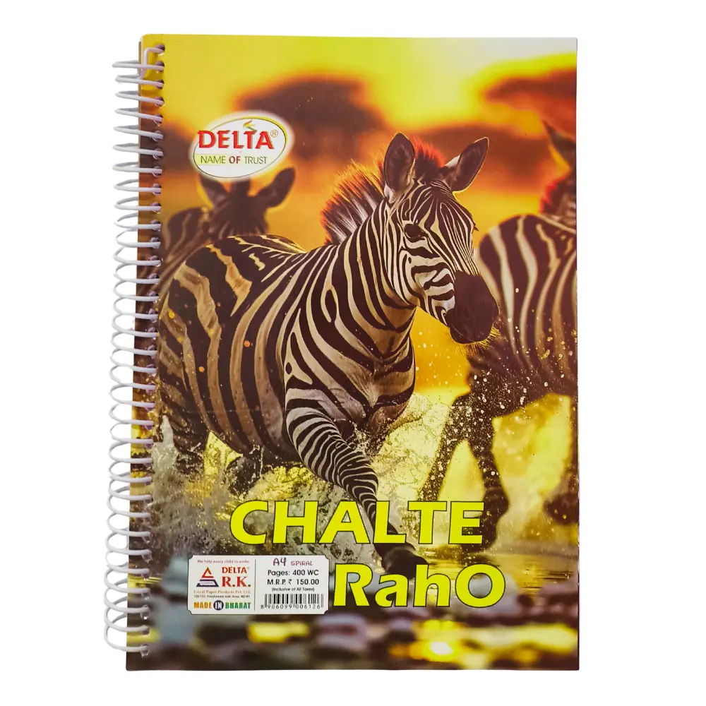 [GS847] A4 Size UnRuled Notebook  – 400Pages – Soft Cover – School & Office Use