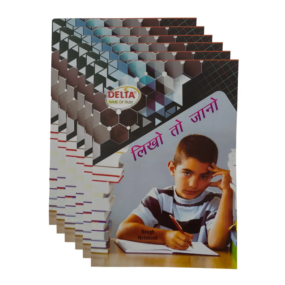 [GS850] A4 Rough Notebook – Pack of 6 – 160 Pages – Soft Cover