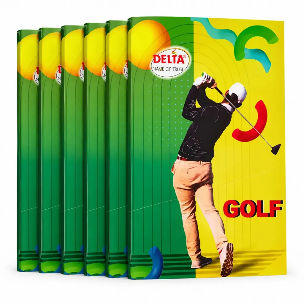 [GS859] Delta Regular Notebook Pack of 6 – 172 Ruled Pages Each – Soft Cover Writing Notebooks