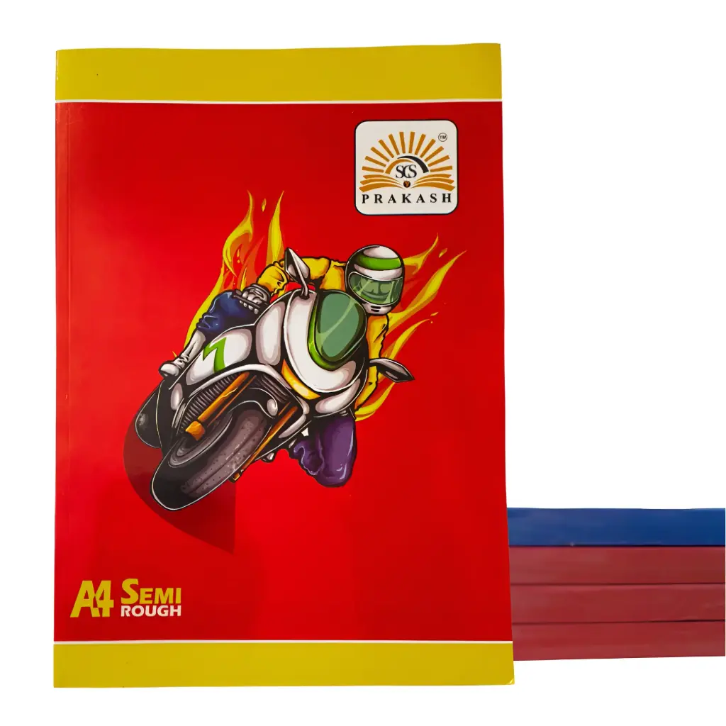 A4 Notebook 300 Pages - Semi Rough Paper - Soft Cover 