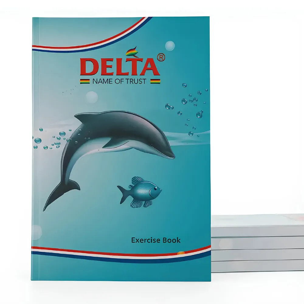 [GS096] Delta Fish School Notebook – Pack of 4 – 96 Ruled Pages – Soft Cover Student Notebook