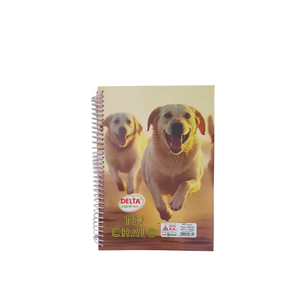 [GS869] A4 Notebook - 500 Ruled Pages - Soft Cover 