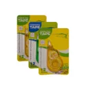 Multipurpose Correction Tape - Pack of 3 - 12 Meter White Strip Error Correction Tape with Front Cap for Office, School, Project, Assignments