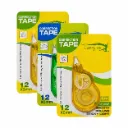 Multipurpose Correction Tape Pack of 3 | 12 Meter White Strip Error Correction Tape